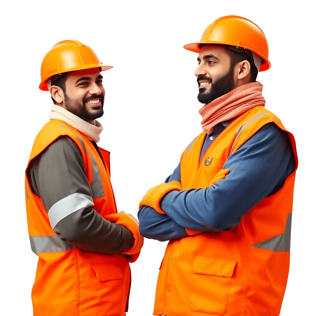 colleagues safety equipment work