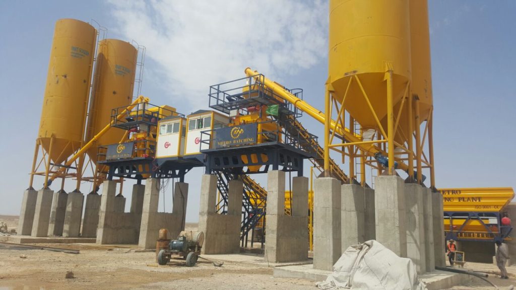 پلانت ثابت بتن تر با میکسر تویین شفت 10