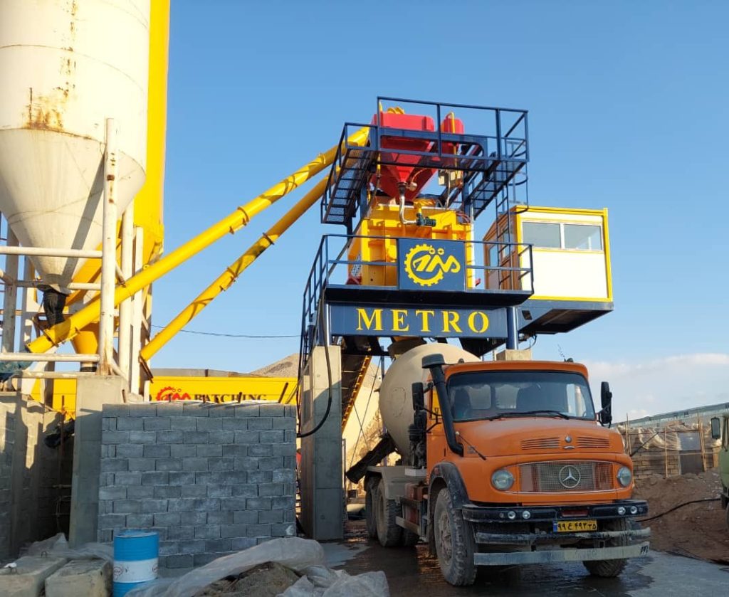 پلانت ثابت بتن تر با میکسر تویین شفت 101