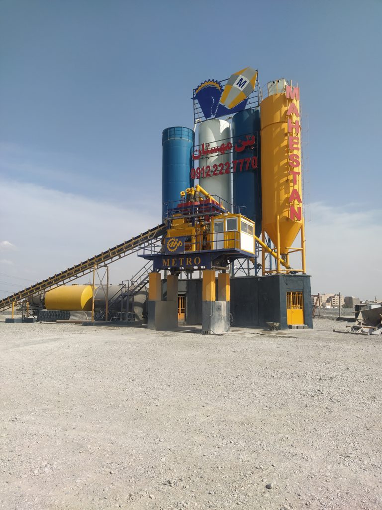 پلانت ثابت بتن تر با میکسر تویین شفت 11