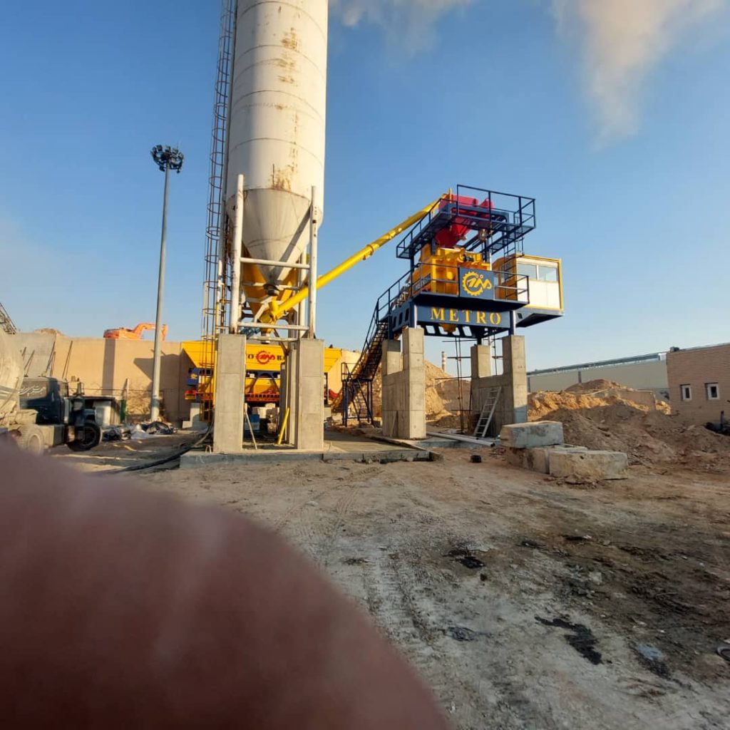 پلانت ثابت بتن تر با میکسر تویین شفت 111