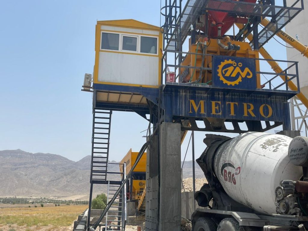 پلانت ثابت بتن تر با میکسر تویین شفت 115