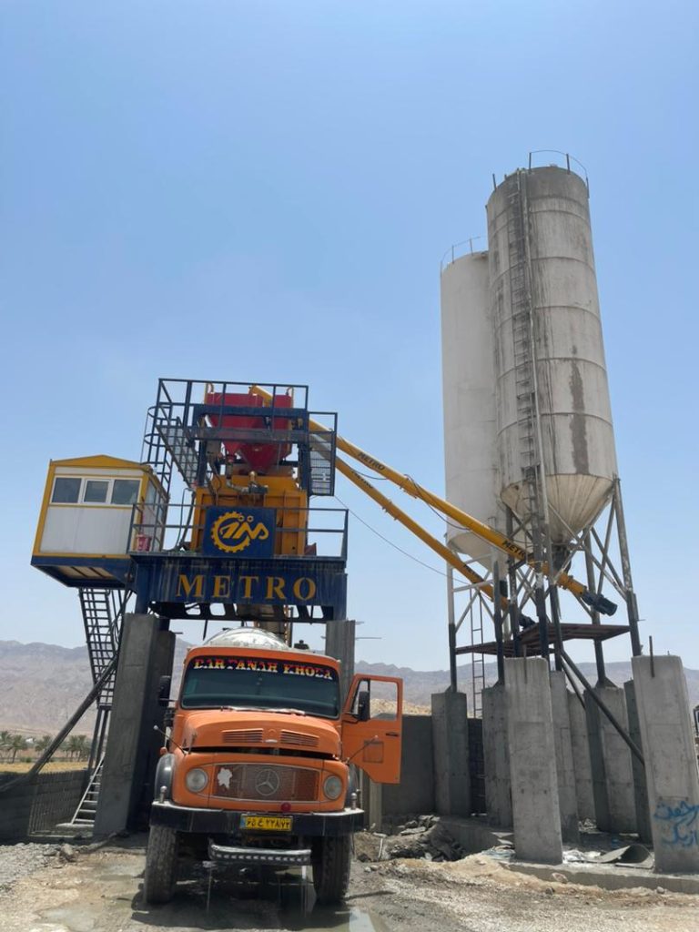 پلانت ثابت بتن تر با میکسر تویین شفت 116