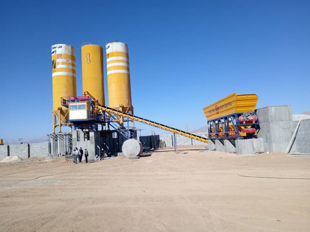 پلانت ثابت بتن تر با میکسر تویین شفت 118