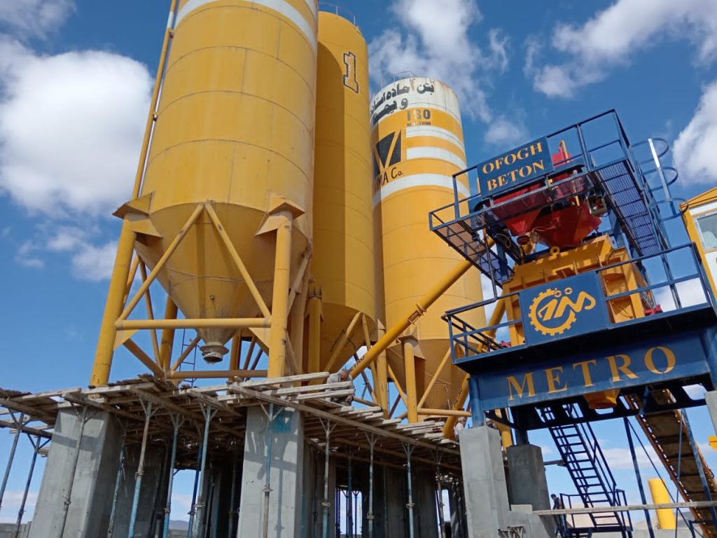 پلانت ثابت بتن تر با میکسر تویین شفت 122