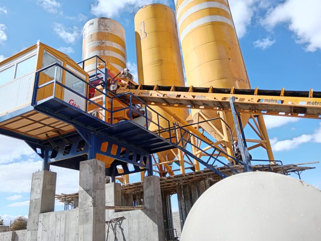 پلانت ثابت بتن تر با میکسر تویین شفت 123