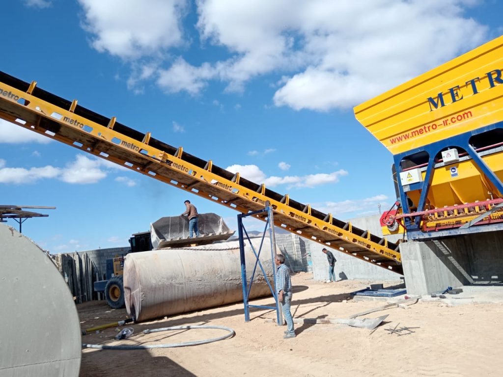 پلانت ثابت بتن تر با میکسر تویین شفت 124