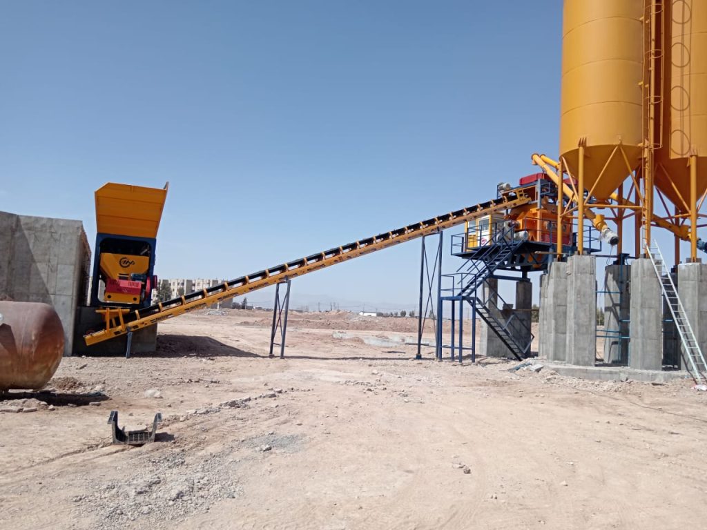 پلانت ثابت بتن تر با میکسر تویین شفت 129