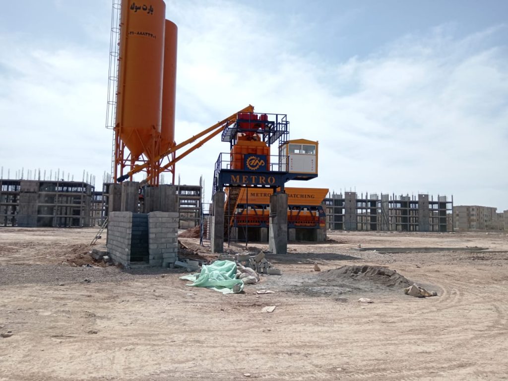 پلانت ثابت بتن تر با میکسر تویین شفت 131