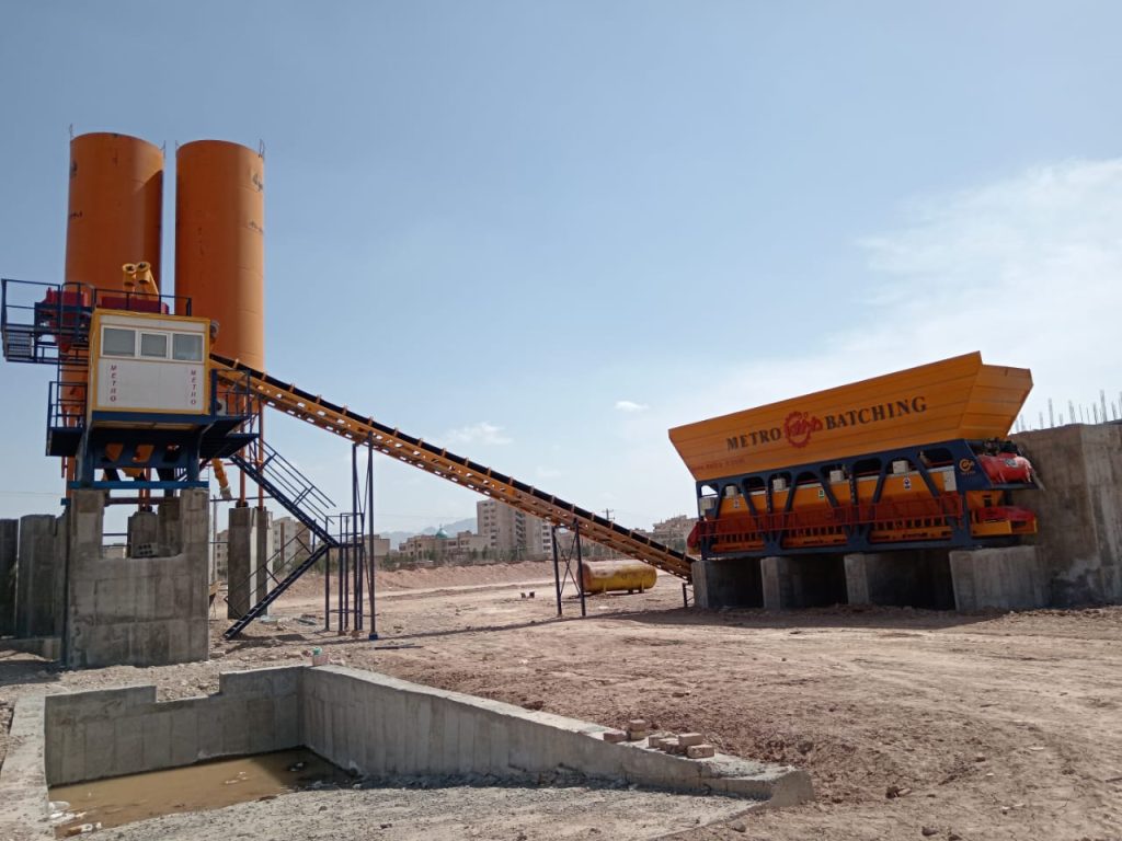 پلانت ثابت بتن تر با میکسر تویین شفت 133