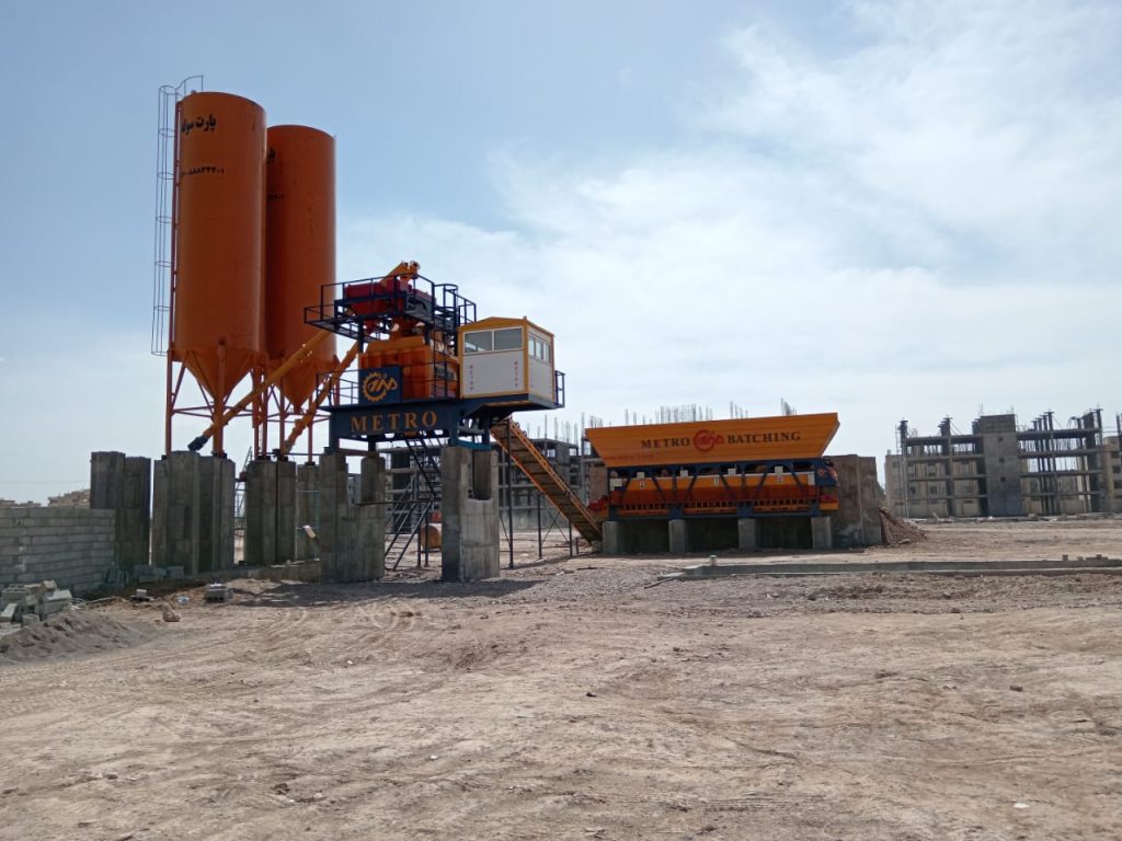 پلانت ثابت بتن تر با میکسر تویین شفت 134