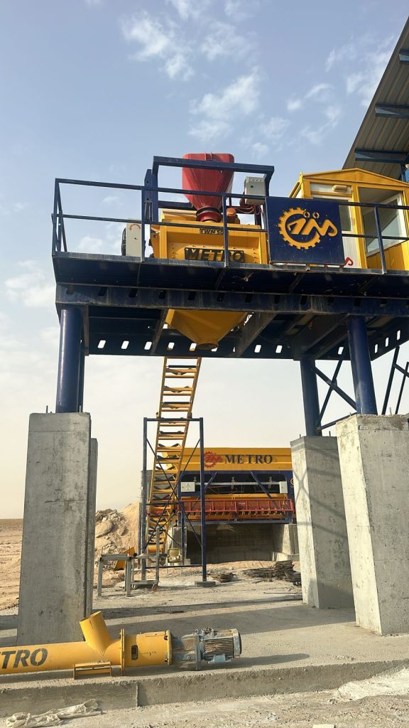 پلانت ثابت بتن تر با میکسر تویین شفت 136