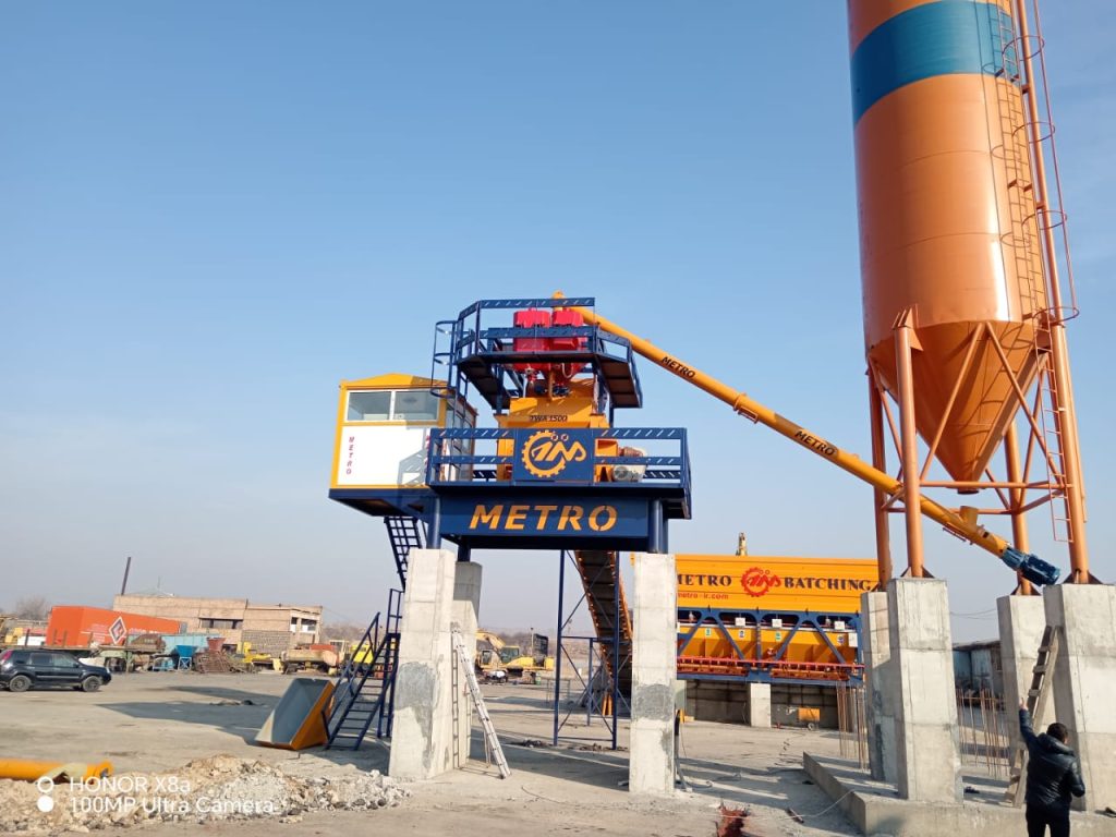 پلانت ثابت بتن تر با میکسر تویین شفت 142