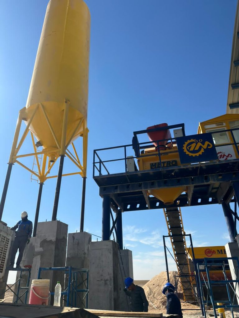 پلانت ثابت بتن تر با میکسر تویین شفت 146