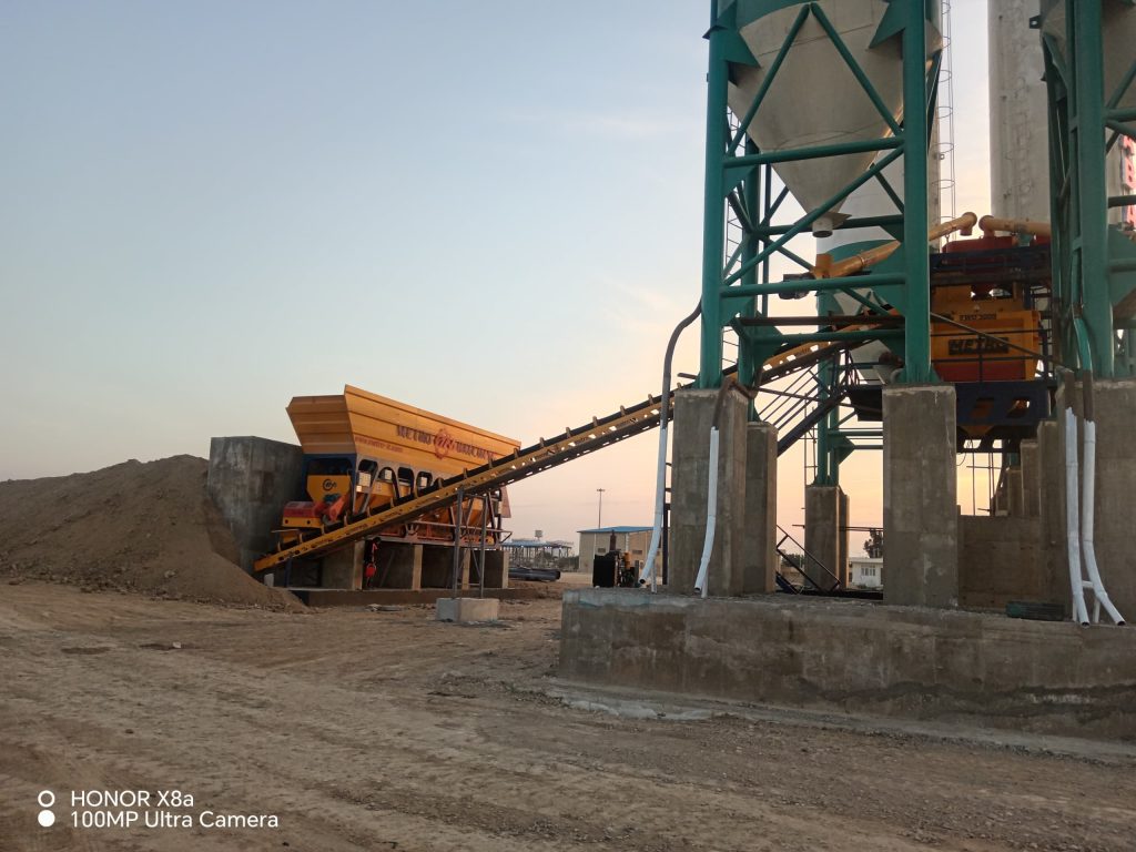 پلانت ثابت بتن تر با میکسر تویین شفت 150