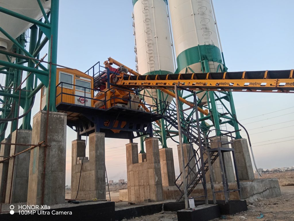 پلانت ثابت بتن تر با میکسر تویین شفت 161