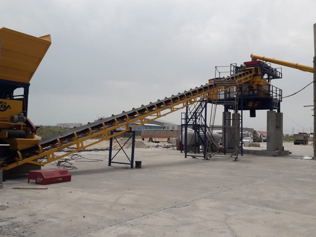 پلانت ثابت بتن تر با میکسر تویین شفت 44