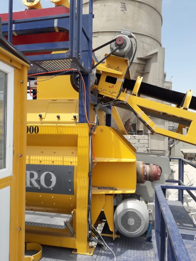 پلانت ثابت بتن تر با میکسر تویین شفت 47