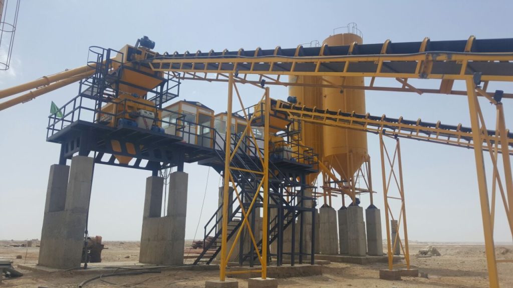 پلانت ثابت بتن تر با میکسر تویین شفت 5