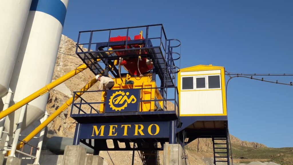 پلانت ثابت بتن تر با میکسر تویین شفت 50