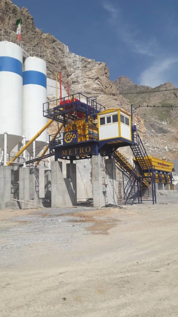 پلانت ثابت بتن تر با میکسر تویین شفت 53