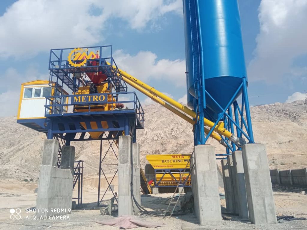 پلانت ثابت بتن تر با میکسر تویین شفت 71