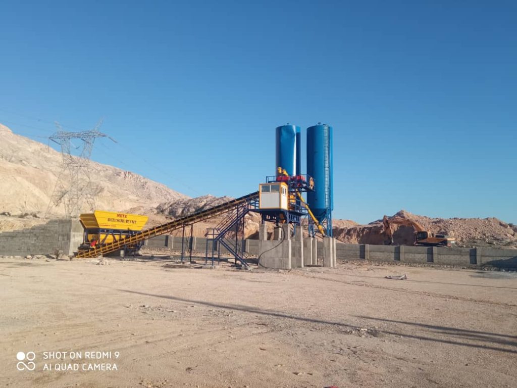 پلانت ثابت بتن تر با میکسر تویین شفت 73