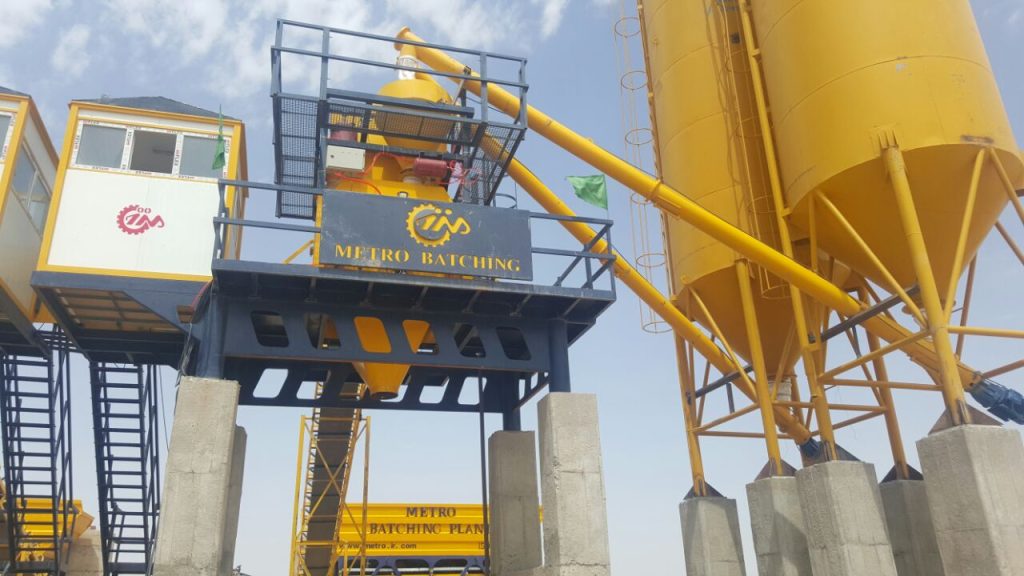 پلانت ثابت بتن تر با میکسر تویین شفت 8