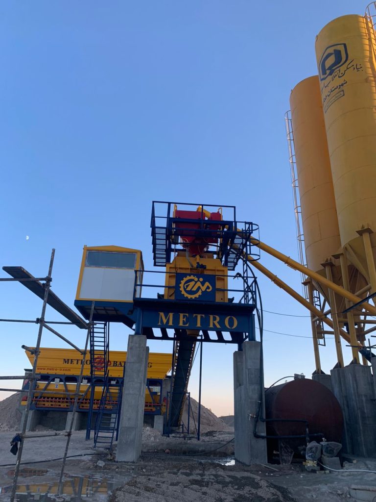 پلانت ثابت بتن تر با میکسر تویین شفت 85