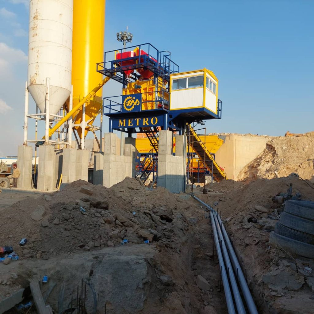 پلانت ثابت بتن تر با میکسر تویین شفت 92