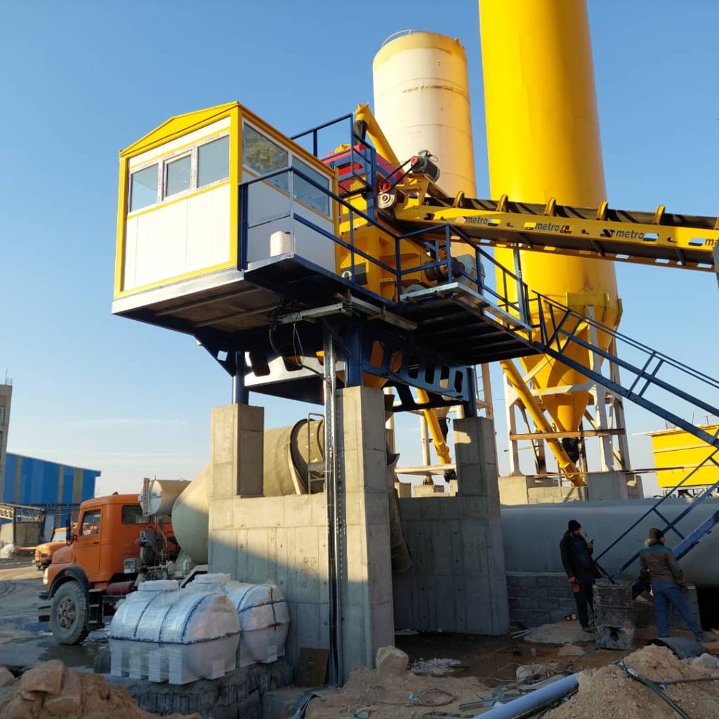 پلانت ثابت بتن تر با میکسر تویین شفت 95