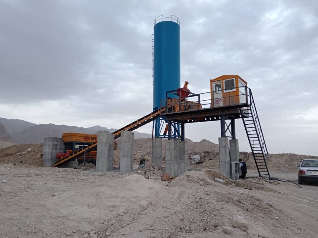 پلانت ثابت بتن تر با میکسر پن 5 1