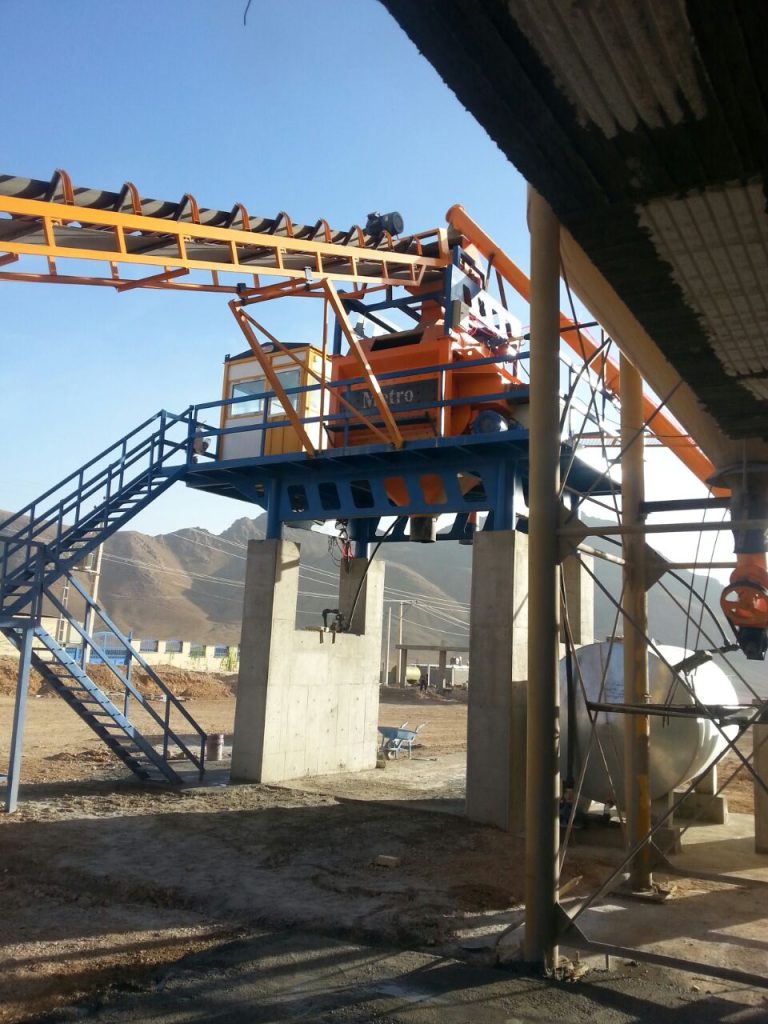 پلانت ثابت بتن تر و خشک با میکسر توئین شفت 14 1