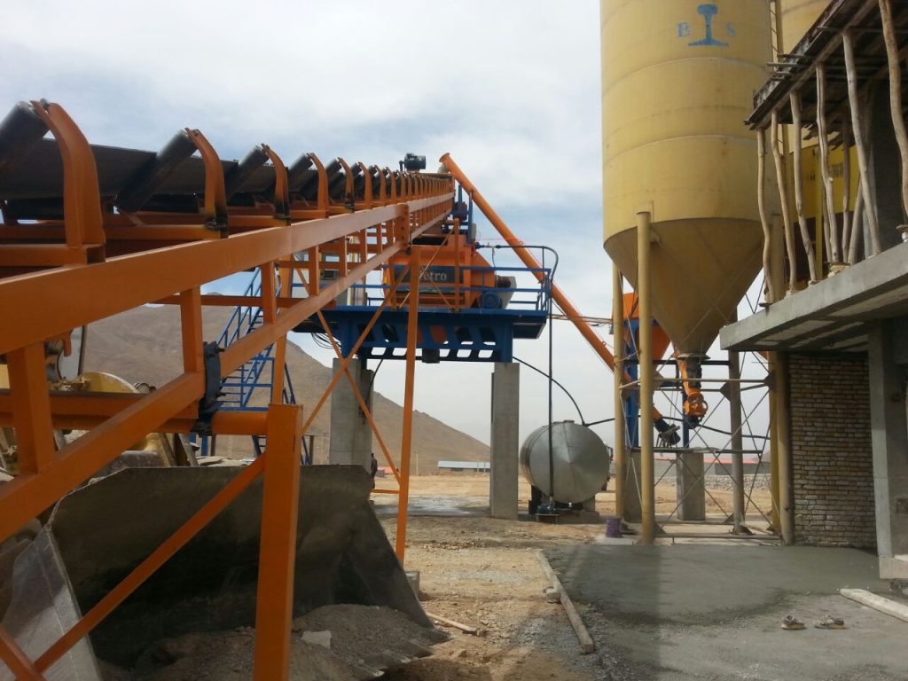 پلانت ثابت بتن تر و خشک با میکسر توئین شفت 18 1