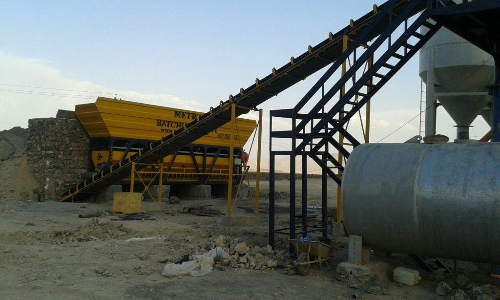 پلانت ثابت بتن تر و خشک با میکسر توئین شفت 2 1