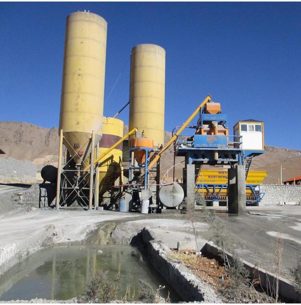 پلانت ثابت بتن تر و خشک با میکسر توئین شفت 23 1
