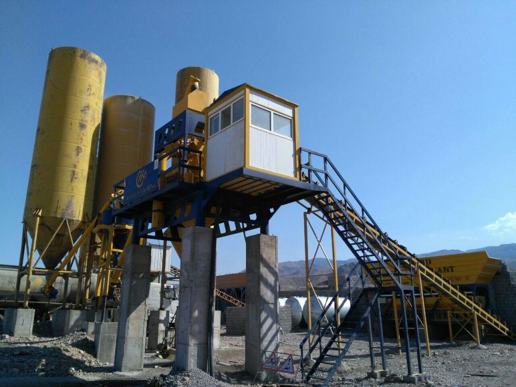 پلانت ثابت بتن تر و خشک با میکسر توئین شفت 29 1