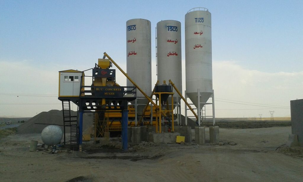 پلانت ثابت بتن تر و خشک با میکسر توئین شفت 4 1