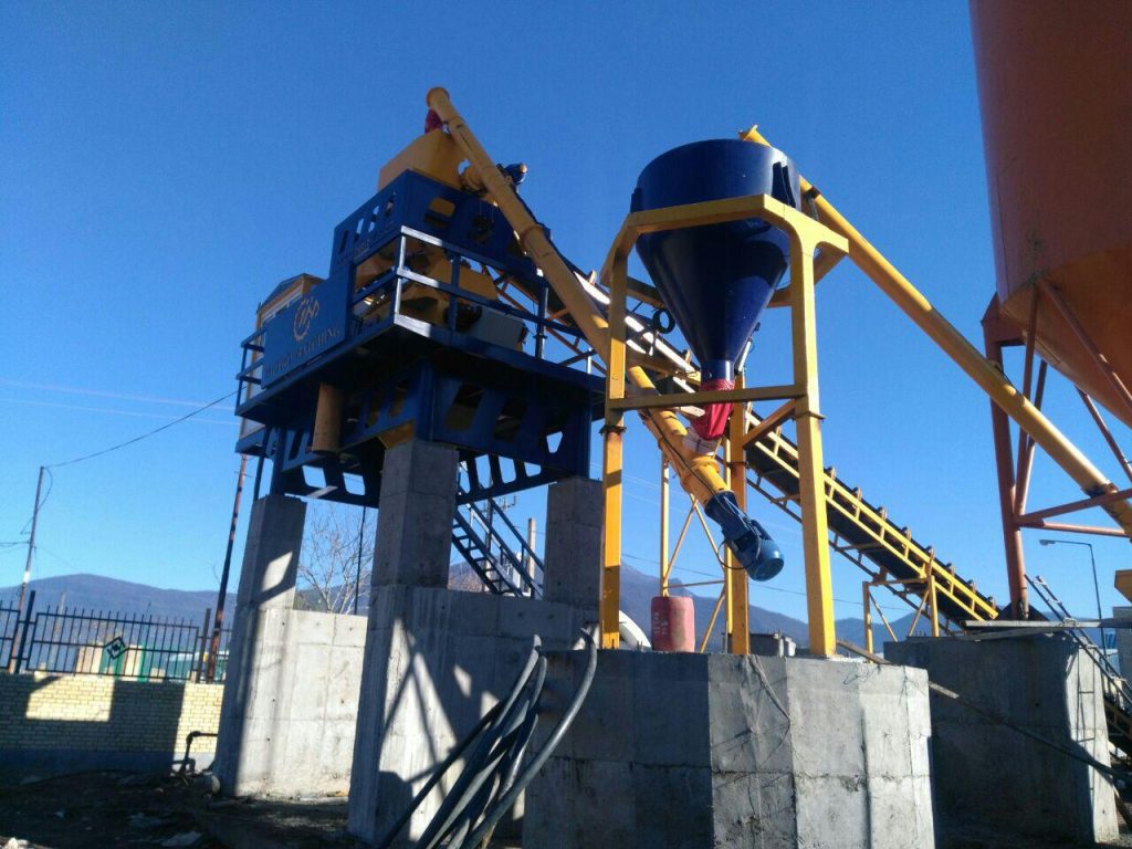 پلانت ثابت بتن تر و خشک با میکسر توئین شفت 47 1