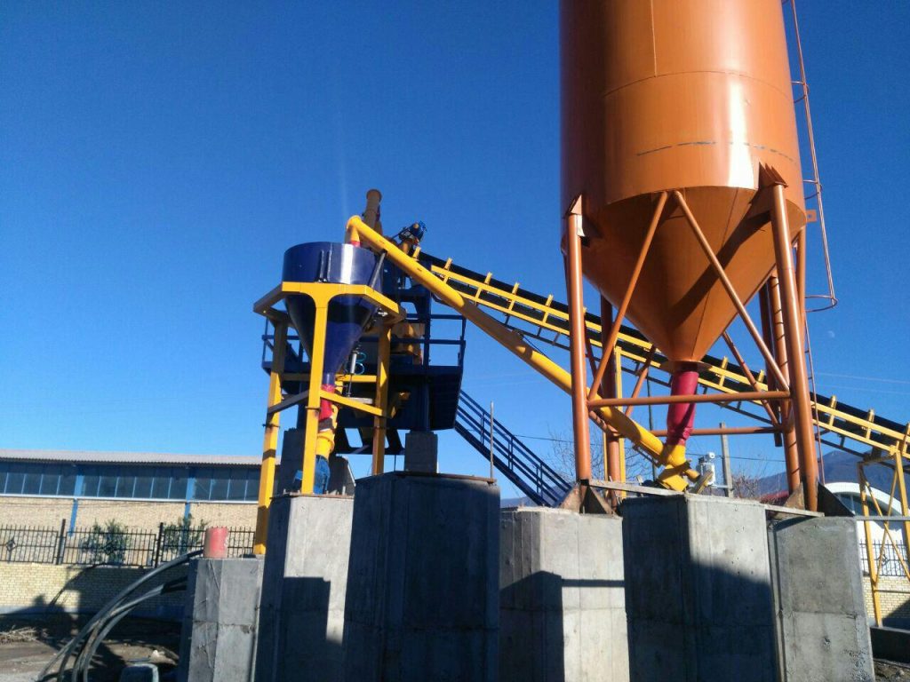 پلانت ثابت بتن تر و خشک با میکسر توئین شفت 48 1