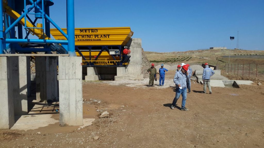 پلانت ثابت بتن تر و خشک با میکسر توئین شفت 5 1