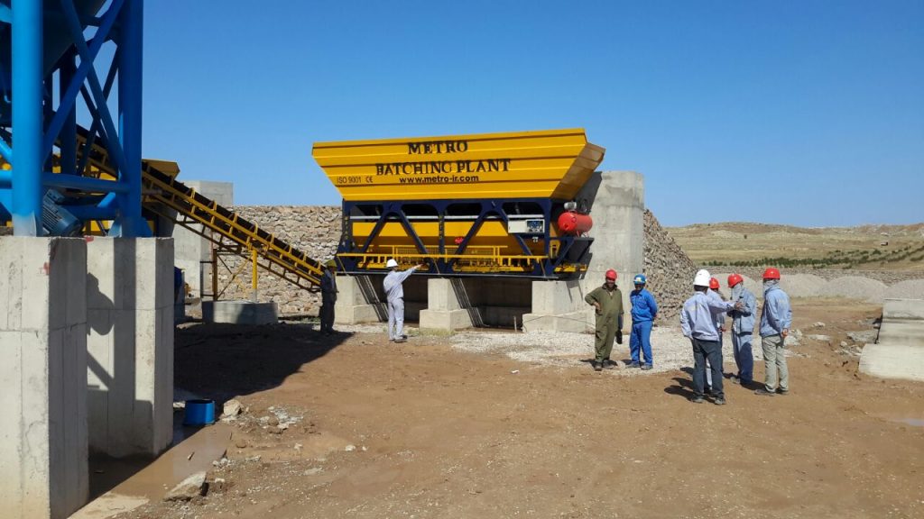 پلانت ثابت بتن تر و خشک با میکسر توئین شفت 6 1