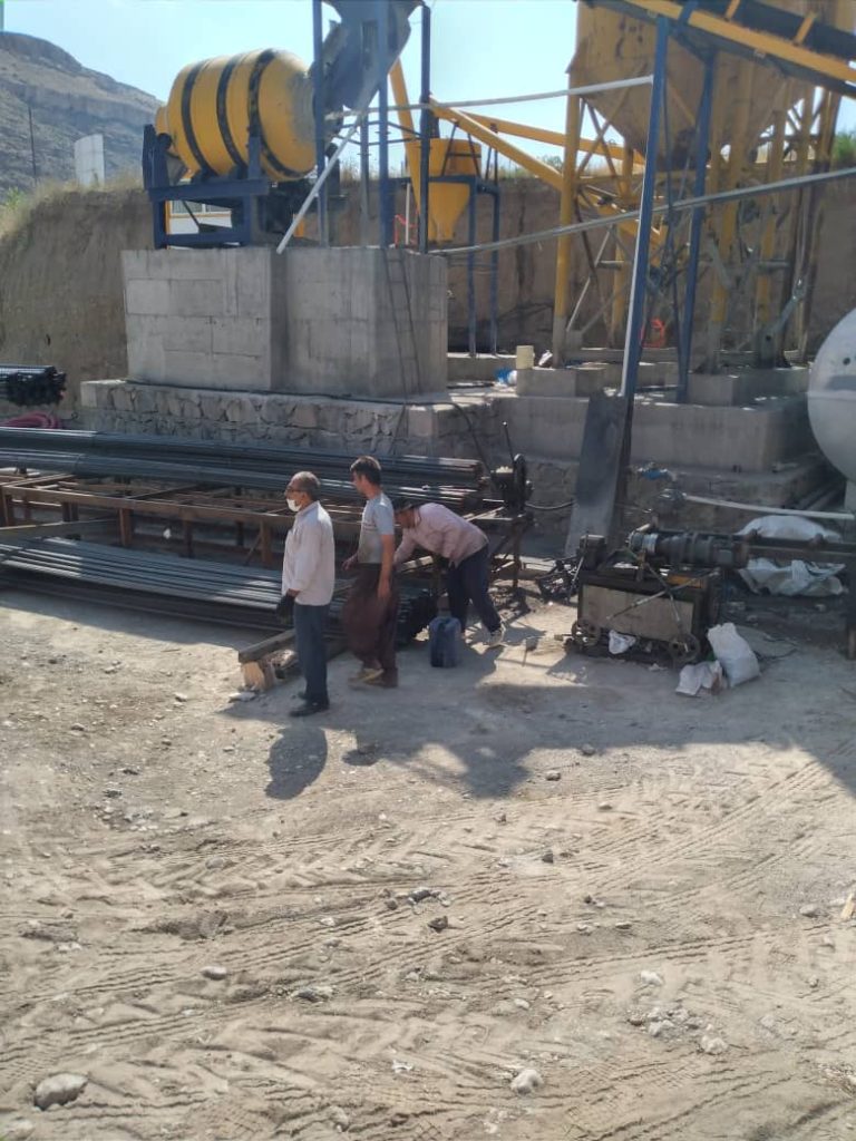 پلانت ثابت بتن تر و خشک با میکسر درام 15 1