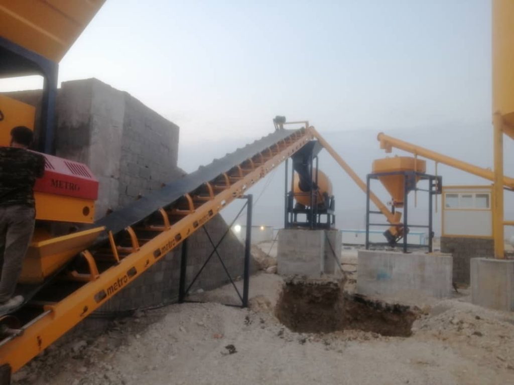 پلانت ثابت بتن تر و خشک با میکسر درام 21 1