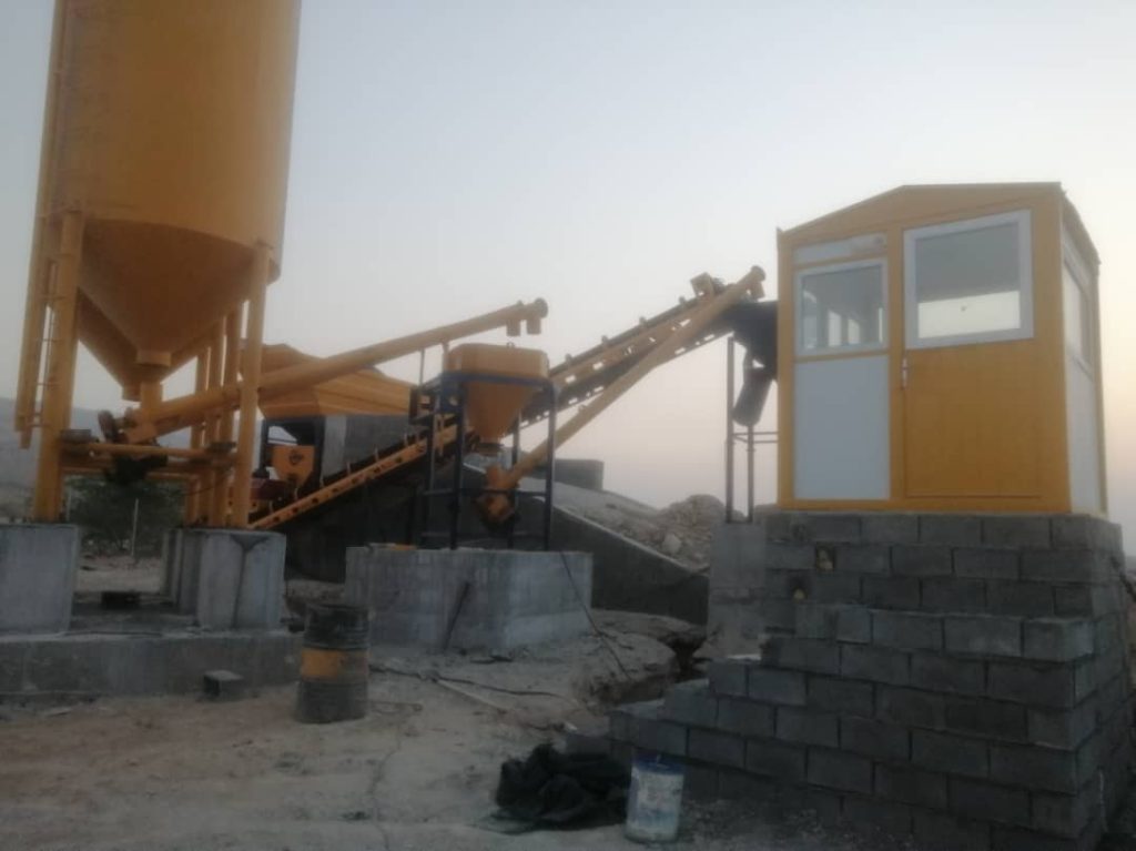 پلانت ثابت بتن تر و خشک با میکسر درام 23 1