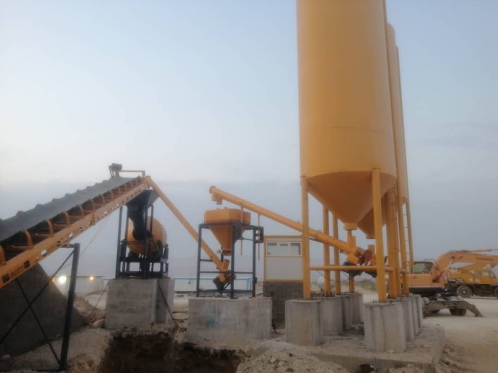 پلانت ثابت بتن تر و خشک با میکسر درام 24 1