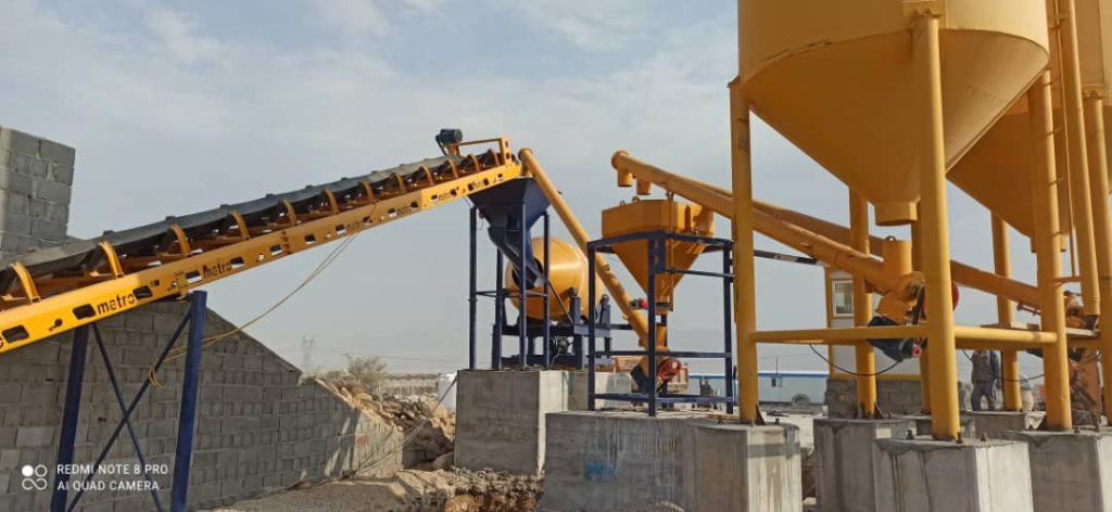 پلانت ثابت بتن تر و خشک با میکسر درام 29 1