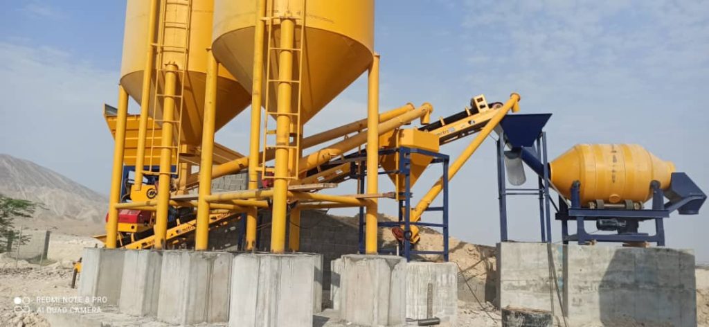 پلانت ثابت بتن تر و خشک با میکسر درام 30 1