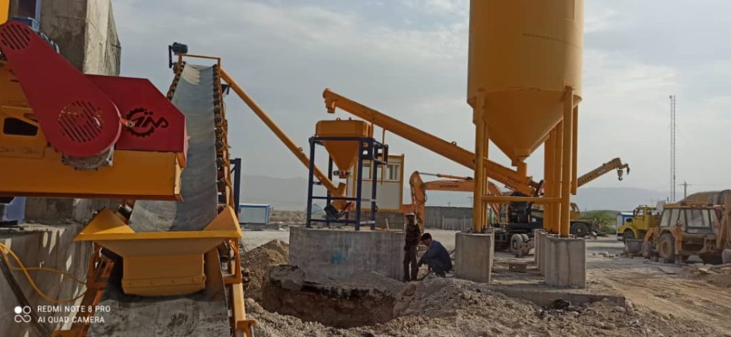 پلانت ثابت بتن تر و خشک با میکسر درام 31 1