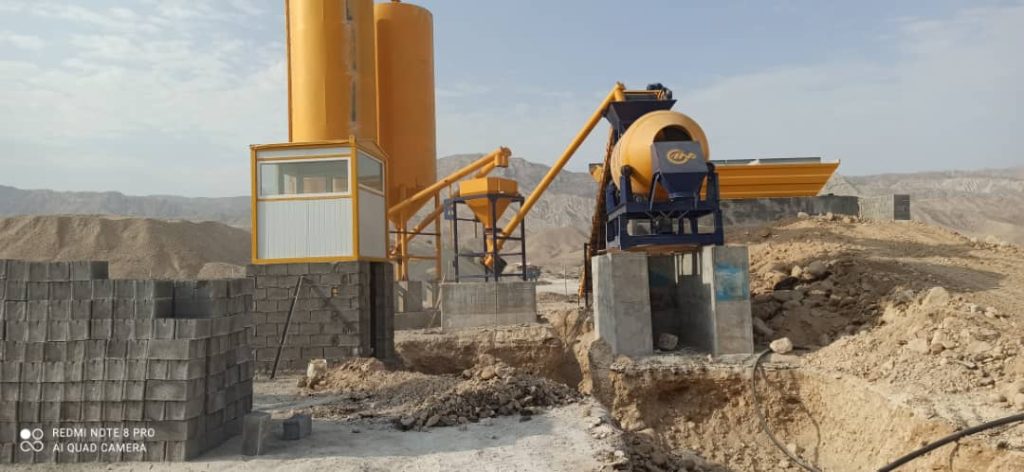 پلانت ثابت بتن تر و خشک با میکسر درام 33 1